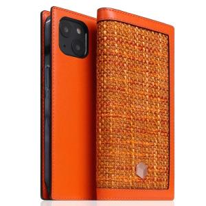 SLG Design エスエルジー デザイン iPhone 14 Edition Calf Skin Leather Diary 本革 手帳型ケース オレンジ SD24313i14OR ネコポス不可