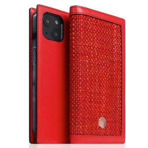 SLG Design エスエルジー デザイン iPhone 14 Edition Calf Skin Leather Diary 本革 手帳型ケース レッド SD24314i14RD ネコポス不可