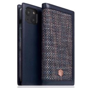 SLG Design エスエルジー デザイン iPhone 14 Edition Calf Skin Leather Diary 本革 手帳型ケース ネイビー SD24315i14NV ネコポス不可