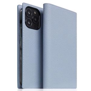 SLG Design エスエルジー デザイン iPhone 14 Pro Full Grain Leather Case 本革 手帳型ケース パウダーブルー SD24329i14PPB ネコポス不可