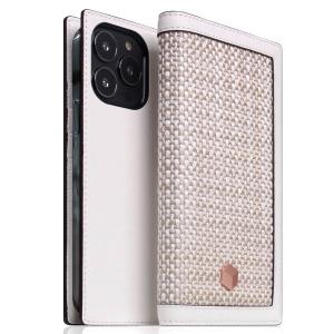 SLG Design エスエルジー デザイン iPhone 14 Pro Edition Calf Skin Leather Diary 本革 手帳型ケース ホワイト SD24332i14PWH ネコポス不可