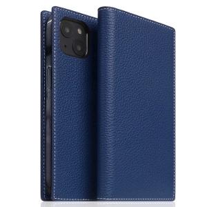 SLG Design エスエルジー デザイン iPhone 14 Plus Full Grain Leather Case 本革 手帳型ケース ネイビーブルー SD24344i14MNB ネコポス不可