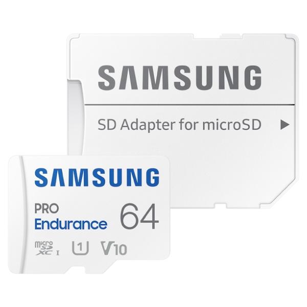 SAMSUNG サムスン 64GB MicroSDXCカード PRO Endurance + Ada...