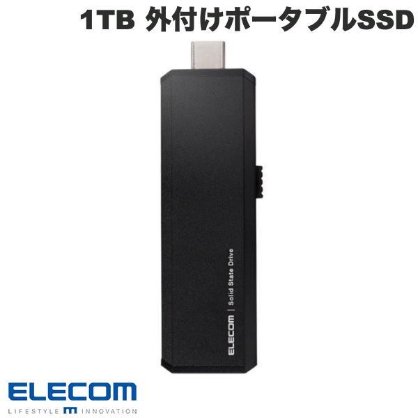 エレコム ELECOM 1TB 外付けポータブルSSD USB3.2Gen1対応 スライド式 Typ...