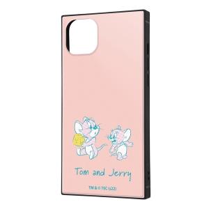 ingrem イングレム iPhone 14 Plus トムとジェリー 耐衝撃ハイブリッドケース KAKU ジェリーとタフィー_チーズ2 IQ-WP38K3TB/TJ28 ネコポス