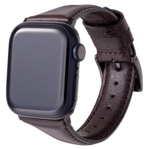 GRAMAS グラマス Apple Watch 41 / 40 / 38mm ミュージアムカーフレザーバンド ダークブラウン GWBMC-AW02XDB ネコポス送料無料｜ec-kitcut