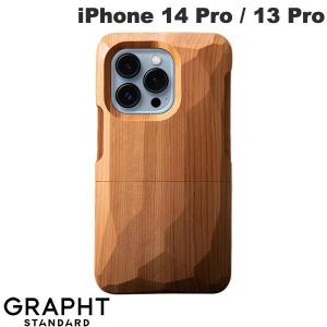 GRAPHT グラフト  スタンダード iPhone 14 Pro / 13 Pro Real Wood Case 平彫 いちい/オイル GST1115-ichii ネコポス不可｜ec-kitcut