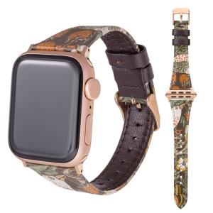 GRAMAS COLORS グラマス カラーズ Apple Watch 41 / 40 / 38mm モリスデザインウォッチバンド いちご泥棒ブラウン CWBWM-AW02STB ネコポス