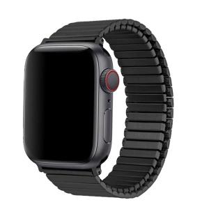 TF7 Apple Watch 49 / 45 / 44 / 42mm メタルストレッチバンド Lサイズ ブラック ネコポス送料無料 TF21BK44L｜ec-kitcut