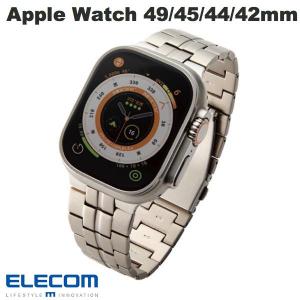 エレコム ELECOM Apple Watch 49 / 45 / 44 / 42mm バンド チタン シルバー AW-49BDTITSV ネコポス不可｜ec-kitcut