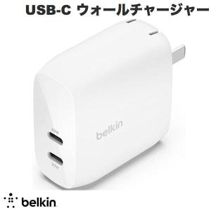 BELKIN ベルキン BoostCharge PPS 60W USB Type-C ウォールチャージャー 30W + 30W 2ポート PD急速充電対応 WCB010DQWHJP ネコポス不可｜ec-kitcut