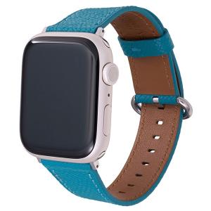 GRAMAS COLORS Apple Watch 49 / 45 / 44 / 42mm Mijas 本革 クロスグレインレザーバンド ヨーロピアンブルー ネコポス送料無料｜ec-kitcut