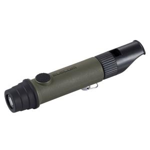 エレコム 乾電池式懐中電灯 笛タイプ オリーブ DE-KD03OV ×1個の商品画像