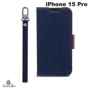 Corallo コラーロ iPhone 15 Pro NU JEANS 手帳型 ケース INDIGO CR_IOPCSDNNJ_ID ネコポス送料無料｜ec-kitcut