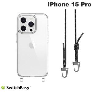 SwitchEasy スイッチイージー iPhone 15 Pro PLAY ネックストラップ付きケース Transparent/Black SE_IOPCSPTP3_BK ネコポス送料無料｜ec-kitcut