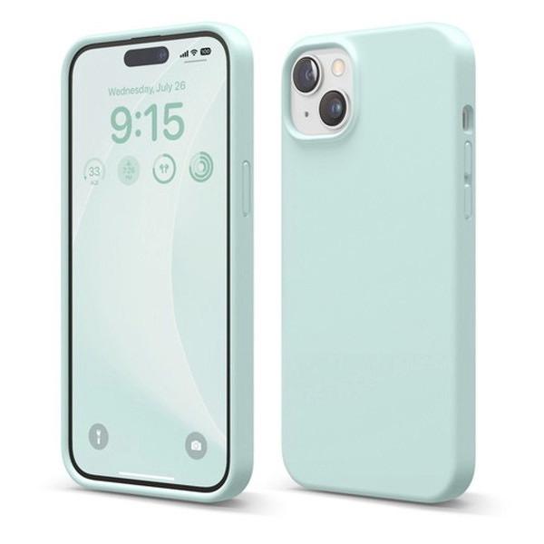 elago エラゴ iPhone 15 Plus SILICONE CASE Mint EL_IOB...