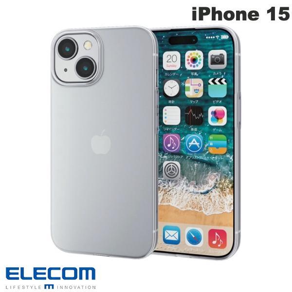 エレコム ELECOM iPhone 15 ソフトケース 薄型 クリア PM-A23AUCUCR ネ...