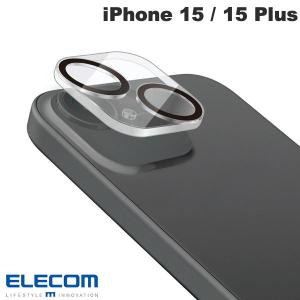 エレコム ELECOM iPhone 15 / 15 Plus カメラレンズカバー ガラス クリア PM-A23AFLLP1CR ネコポス可｜ec-kitcut