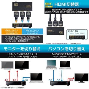 エレコム ELECOM HDMI切替器 8K6...の詳細画像2