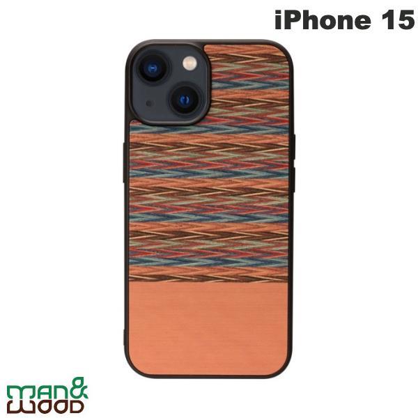 Man &amp; Wood マンアンドウッド iPhone 15 MagSafe対応 天然木ケース Bro...