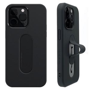 MOMO STICK モモスティック iPhone 15 Pro Mag Grip フラットケース MagSafe対応 ブラック MMS25305i15PR ネコポス送料無料｜ec-kitcut