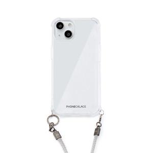 PHONECKLACE フォンネックレス iPhone 15 ロープショルダーストラップ付き クリアケース グレー PN25560i15 ネコポス送料無料｜ec-kitcut