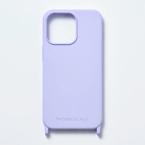 PHONECKLACE フォンネックレス iPhone 15 Pro Max ストラップホール付き シリコンケース ラベンダー PN25612i15PM ネコポス可｜ec-kitcut