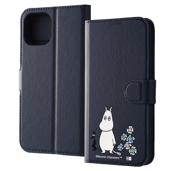 ingrem イングレム iPhone 15 ムーミン 手帳型レザーケース シンプル マグネット ム...