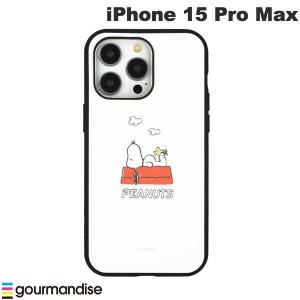 gourmandise グルマンディーズ iPhone 15 Pro Max 耐衝撃ケース IIIIfi+ イーフィット ピーナッツ ドッグハウス SNGG-06A ネコポス送料無料｜ec-kitcut