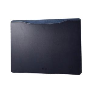 エレコム ELECOM MacBookPro 16インチ M1 2021 / 2019 ソフトレザー スリーブケース ネイビー BM-IBSVM2216NV ネコポス不可｜ec-kitcut