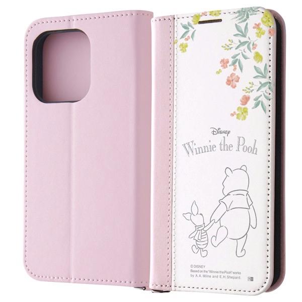 ingrem イングレム iPhone 15 Pro ディズニー 手帳型レザーケース Noble プ...