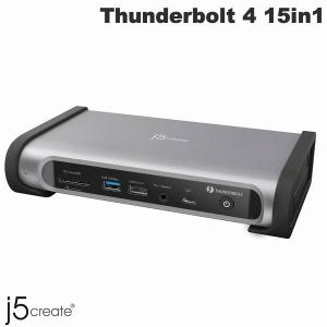 j5 create ジェイファイブクリエイト Thunderbolt 4 クワッドディスプレイ PD対応 15in1 ドッキングステーション JTD568 ネコポス不可｜ec-kitcut