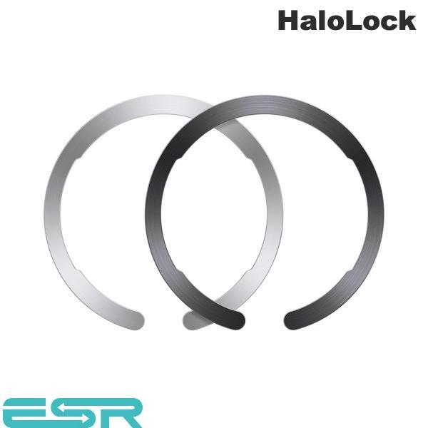ESR イーエスアール HaloLock MagSafe対応 ユニバーサルリング ブラック&amp;シルバー...