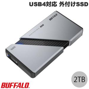 BUFFALO バッファロー 2TB USB4Gen3x2対応 High-End ポータブル 外付けSSD シルバー SSD-PE2.0U4-SA ネコポス不可｜ec-kitcut