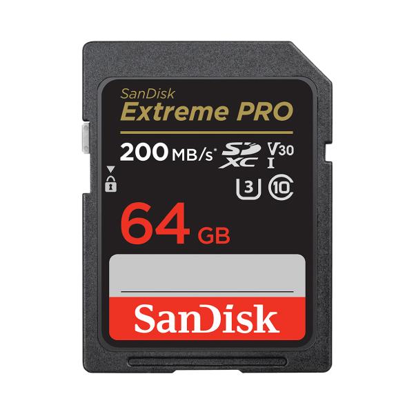 SanDisk 64GB SDXC Extreme PRO UHS-I V30 海外パッケージ R=...