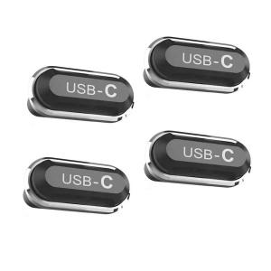 alumania アルマニア USB-C CHARGING CAP 4set METALLIC UN-015C4-MT ネコポス可｜ec-kitcut