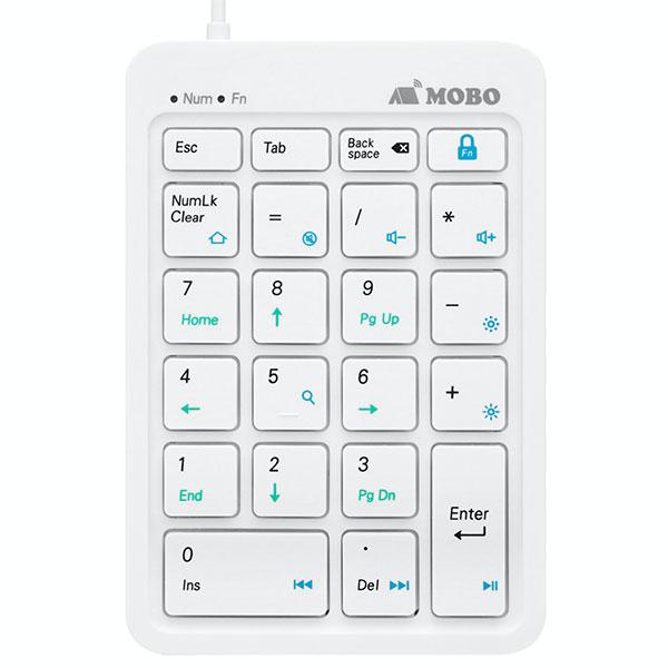 MOBO モボ TenkeyPad2 Wired USB有線接続 パンタグラフ テンキーパッド ホワ...