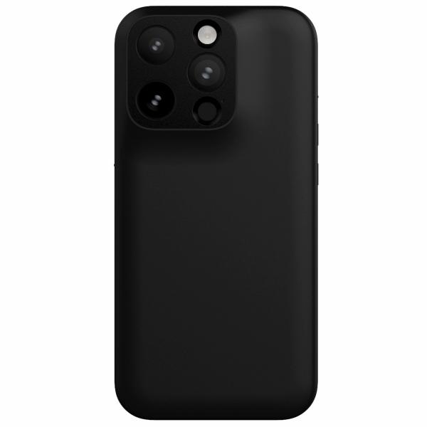 MYNUS マイナス iPhone 15 Pro CASE ミニマルデザイン ラバーブラック MY-...