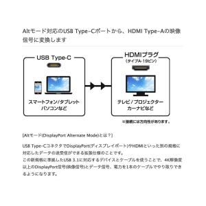 USB-C HDMI 変換ケーブル 2m HD...の詳細画像2