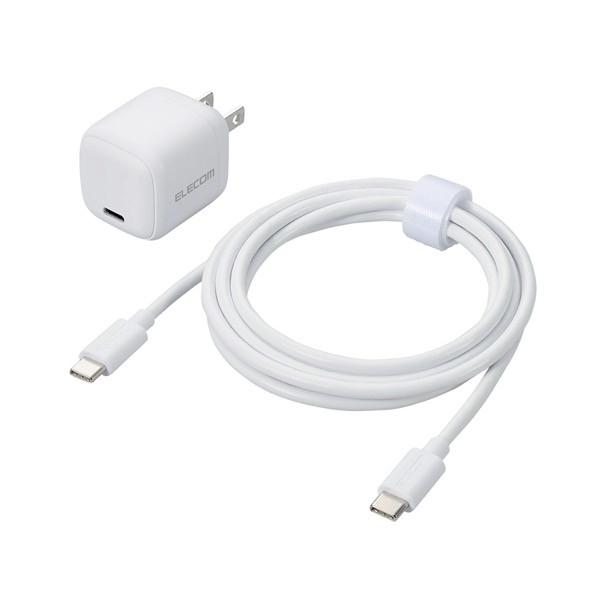 エレコム ELECOM USB Type-C 充電器 20W PD対応 1ポート Type-C ケー...