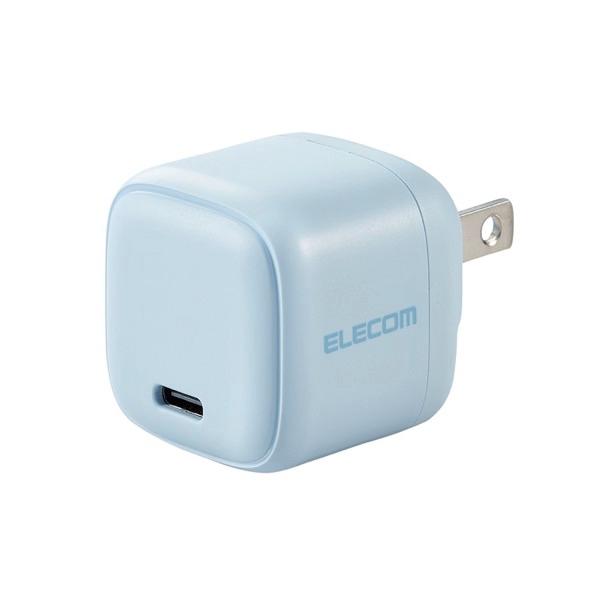 エレコム ELECOM USB Type-C 充電器 20W PD対応 1ポート 軽量 ブルー MP...