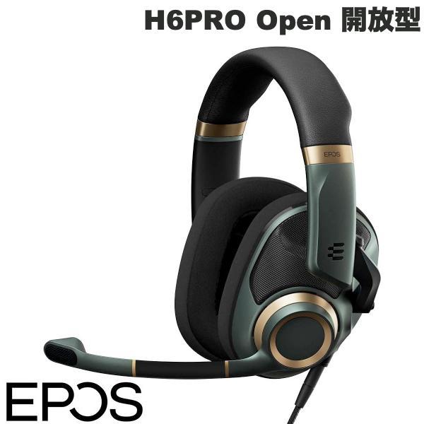 EPOS イーポス H6PRO Open 開放型 有線 ゲーミングヘッドセット レーシンググリーン ...