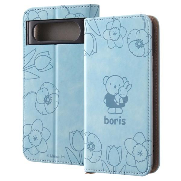 ingrem イングレム Google Pixel 8 ミッフィー 手帳型レザーケース Raffin...