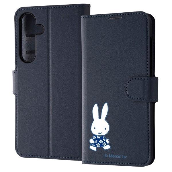 ingrem イングレム Galaxy S24 ミッフィー 手帳型レザーケース シンプル マグネット...