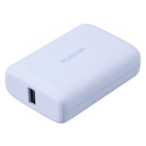 エレコム ELECOM コンパクトモバイルバッテリー 10000mAh 大容量 軽量 小型 PD 20W USB Type-C x1 USB-A x1 C-Cケーブル付属 パープルの商品画像