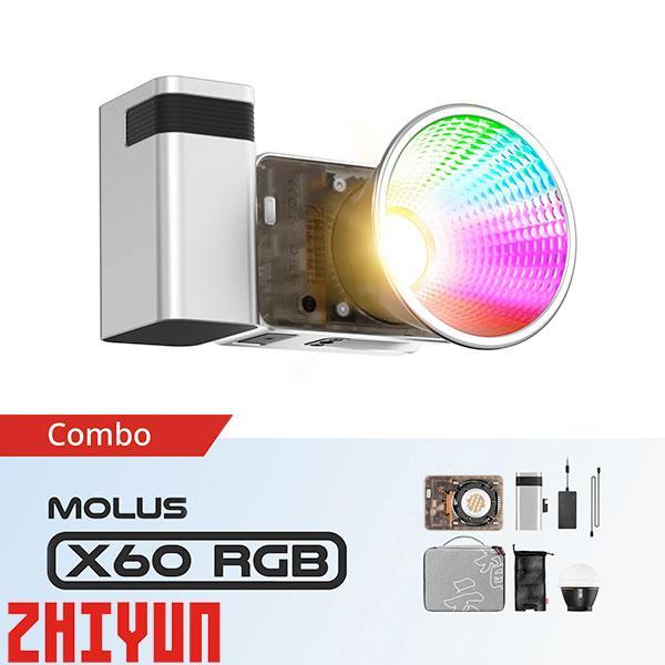 ZHIYUN MOLUS X60 RGB COMBO COBライト LED ジーウン モーラス ネコ...