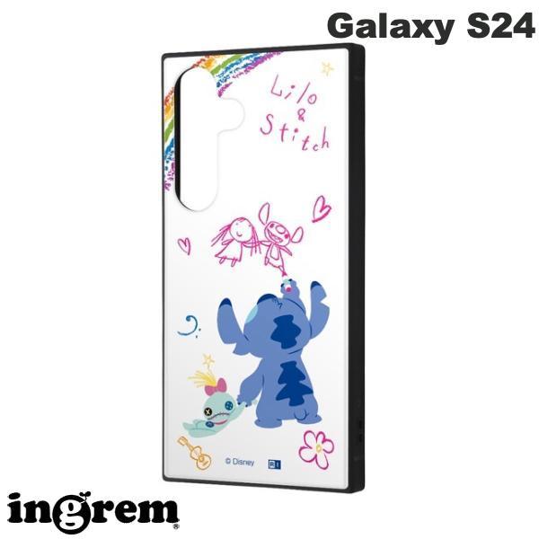 ingrem イングレム Galaxy S24 ディズニー ハイブリッドケース KAKU リロ&amp;ステ...
