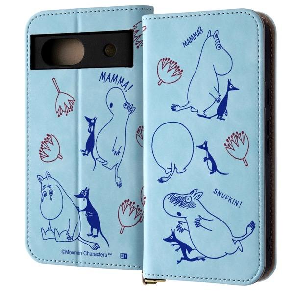 ingrem イングレム Google Pixel 8a ムーミン 手帳型レザーケース Raffin...