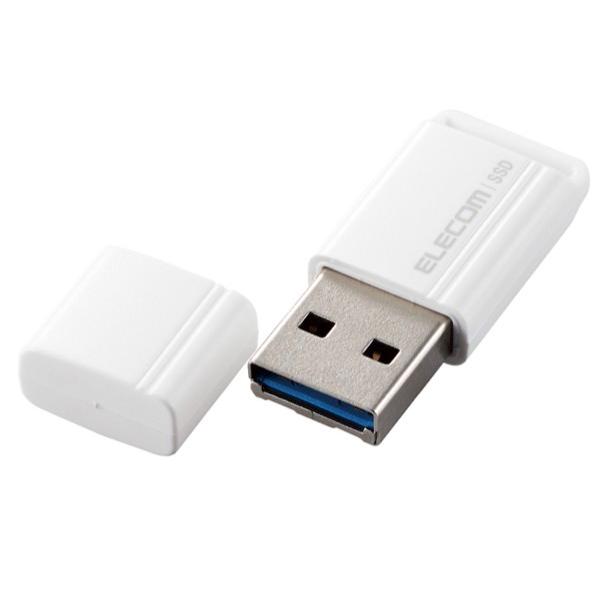 エレコム 外付けSSD ポータブル USB3.2Gen2 小型USBメモリ型 1TB ホワイト ES...