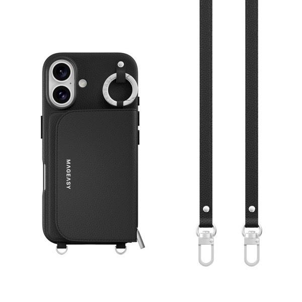 MagEasy マグイージー iPhone 16 Pouch M MagSafe対応 カード収納ケー...